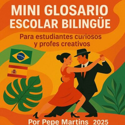 Profe Pepe - Mini Glosario Escolar Bilingüe - Quadrada